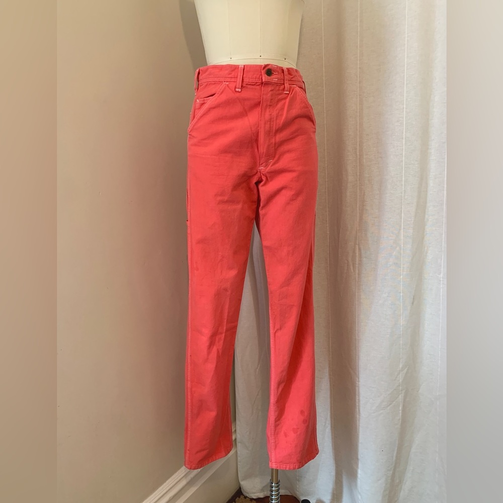 Stan Ray x Reliquary Neon Pink Wide Leg Painter Pant 31W - Contrast Stitching